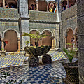 Courtyard of the Pena Palace - Lisbon Portugal