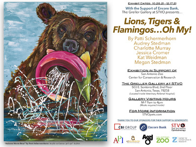 Lions Tigers And Flamingos Oh My  An Art Show