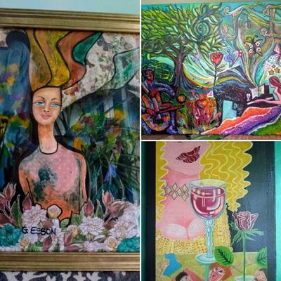 Three Artworks On Exhibit At La Belle Vie...